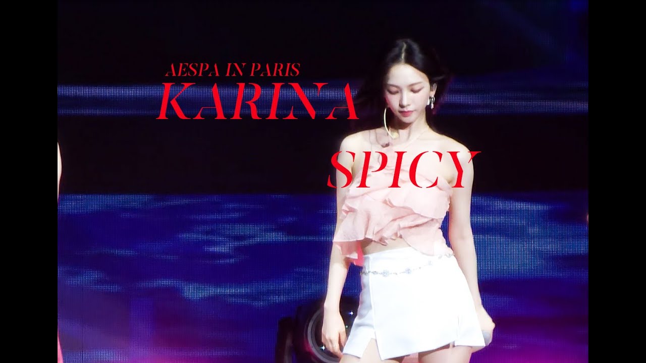 20230930 Aespa Tour Paris-  'SPICY'  KARINA Fancam