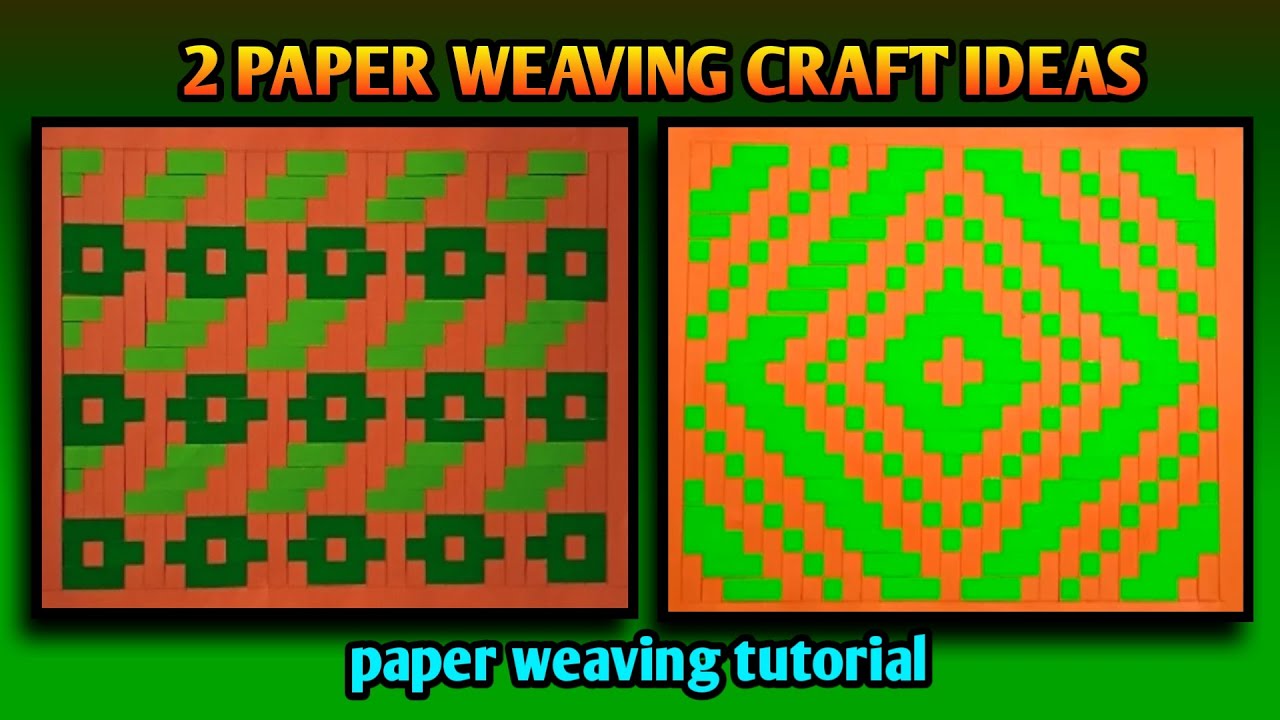 Creative Paper Weaving Tutorial for Home Crafts | Weaving with Paper Strips Step-by-Step Guide