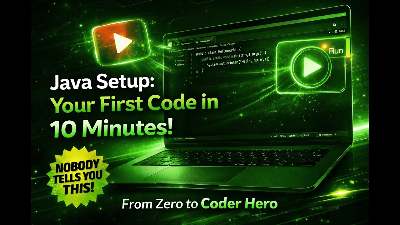 Java Setup Made EASY ⚡ Your First Java Code in 10 Minutes!