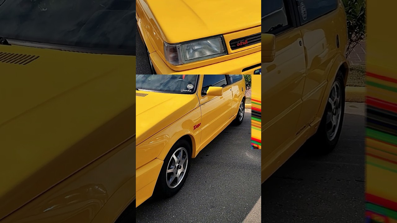 Fiat Uno Turbo placa preta ! Uma das raríssimas unidades fabricadas na cor amarelo 💛
