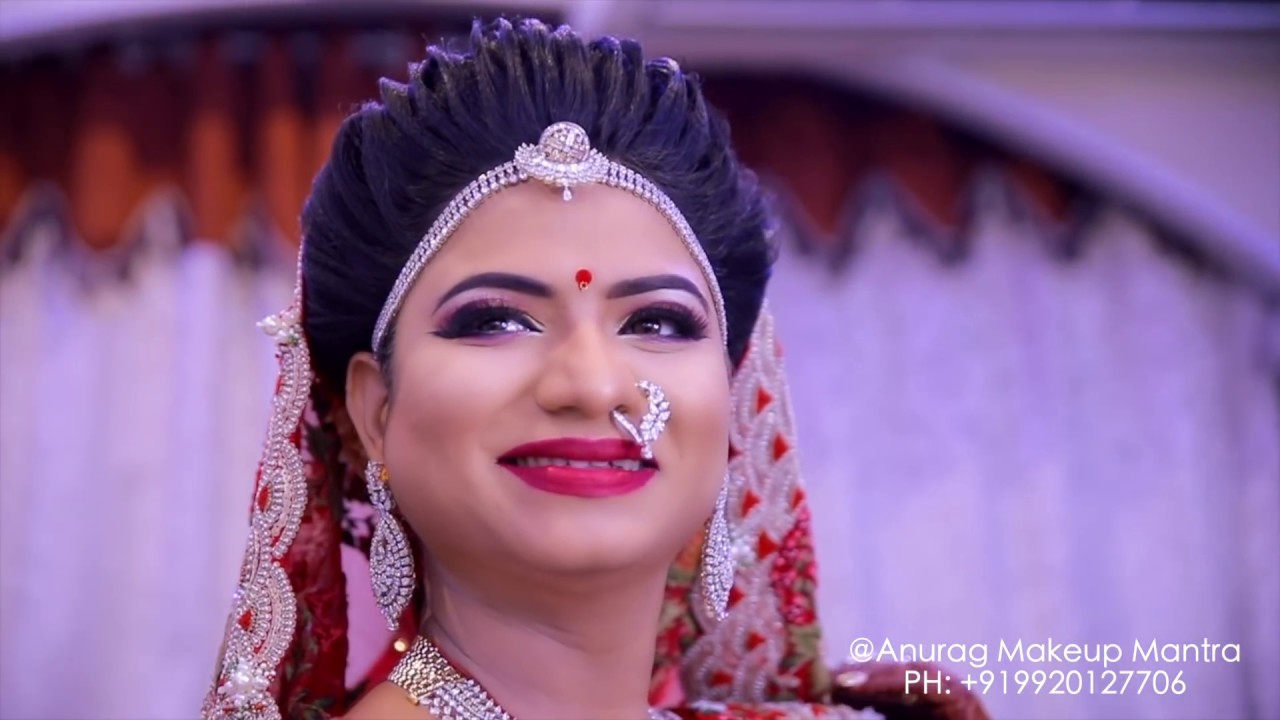 Royal bridal makeup by aanya14 YEARS OLD GIRL WITH MAGICAL HAND,hair class start 17 March 9920127706