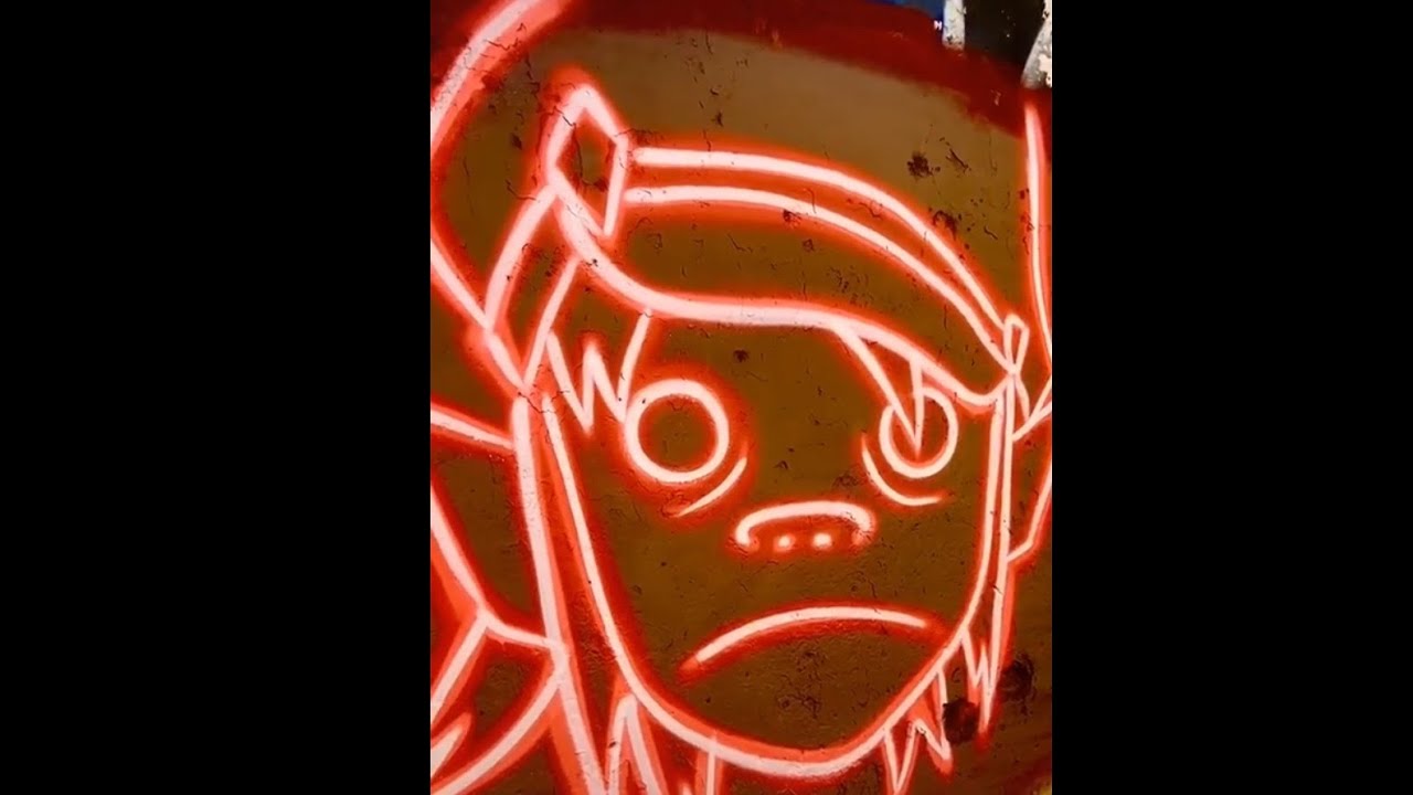 Graffiti Art - 2D Neon paint style