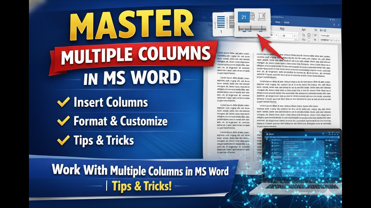 𝐌𝐒 𝐖𝐨𝐫𝐝 𝐌𝐮𝐥𝐭𝐢𝐩𝐥𝐞 𝐂𝐨𝐥𝐮𝐦𝐧𝐬 𝐓𝐮𝐭𝐨𝐫𝐢𝐚𝐥