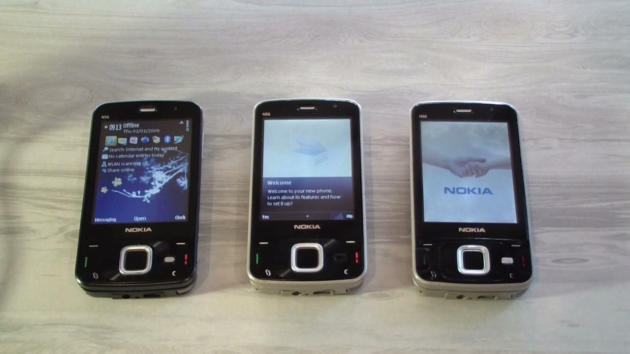 Triple Nokia N96 RM-247 bootanimation and shutdown