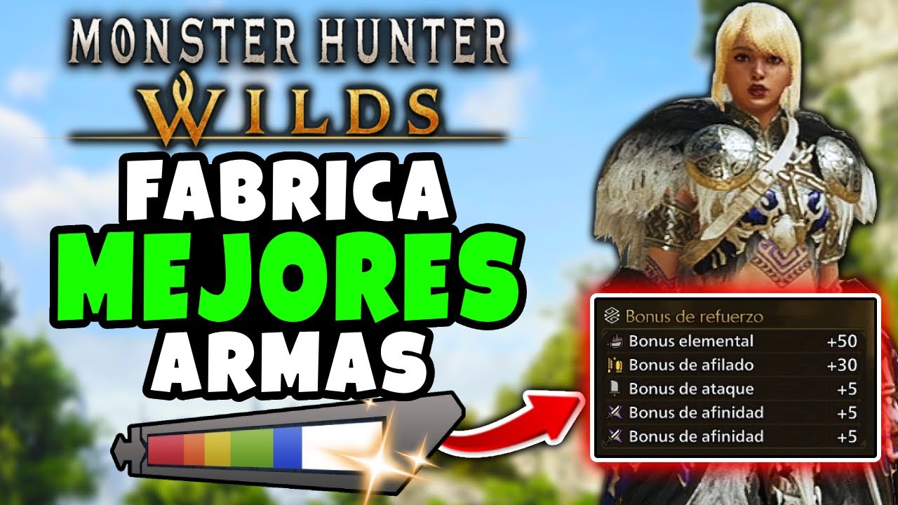 GUÍA COMPLETA de ARMAS ARTIANAS en Monster Hunter Wilds 🔥