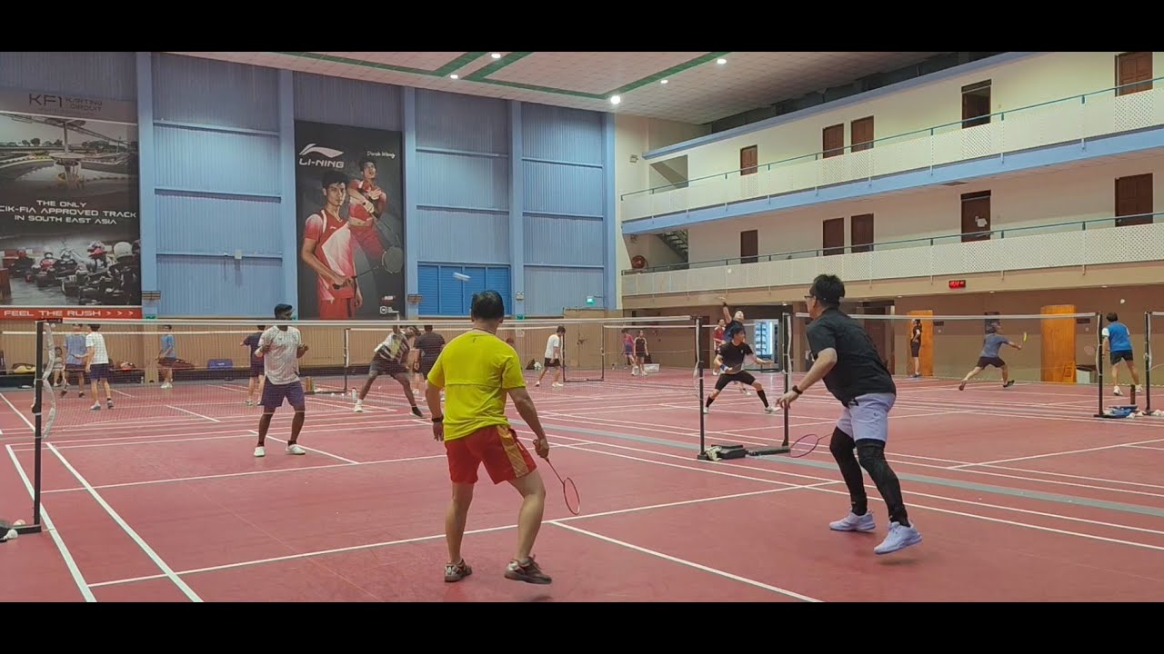 Singapore Badminton Hall (SBH@Geylang) MD recreational game 1