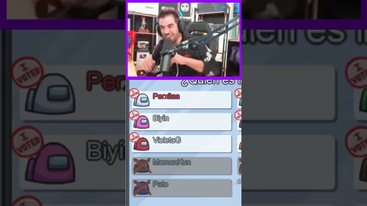 Insultan a Reborn  😂 nos banearan de Twitch Auron Shorts Among Us #auron #auronplay