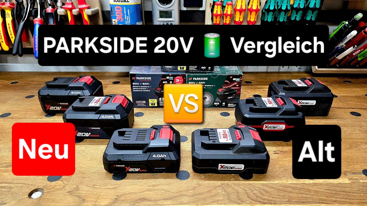 Neu VS Alt - PARKSIDE 20V Akkus im Vergleich - Teil 1 | RPH