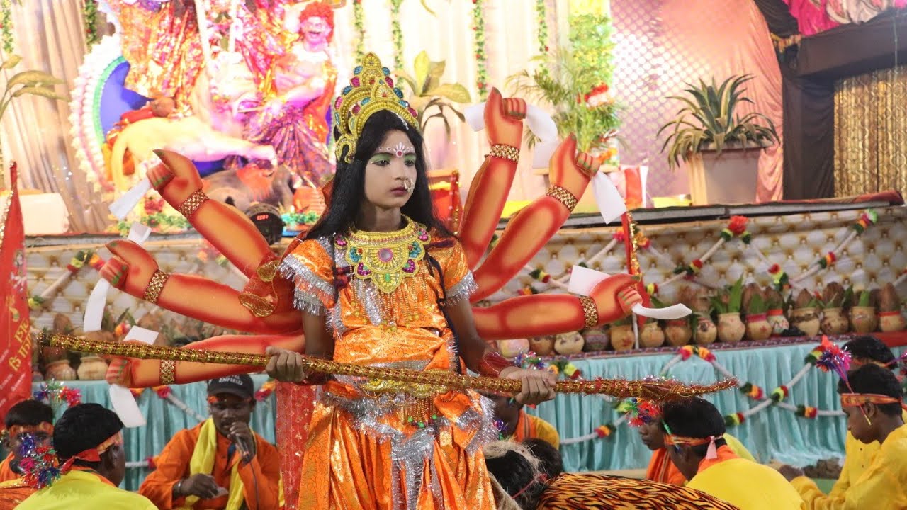 Jay maa khambheswari balak mata seva party kachanda 9244039169 Chhapora Durga puja 2024