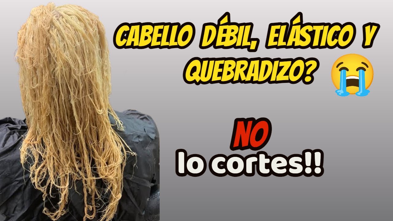 RECUPERA EL CABELLO FUNDIDO, ELÁSTICO, DÉBIL Y QUEBRADIZO//Como recuperar el cabello elástico