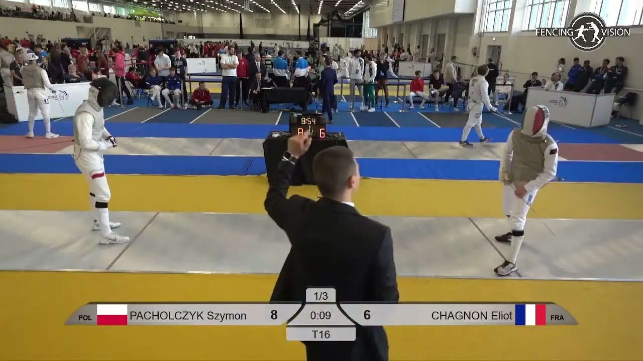 Euro Champs 2025 U23MF - L16 - Szymon Pacholczyk POL v Eliot Chagnon FRA
