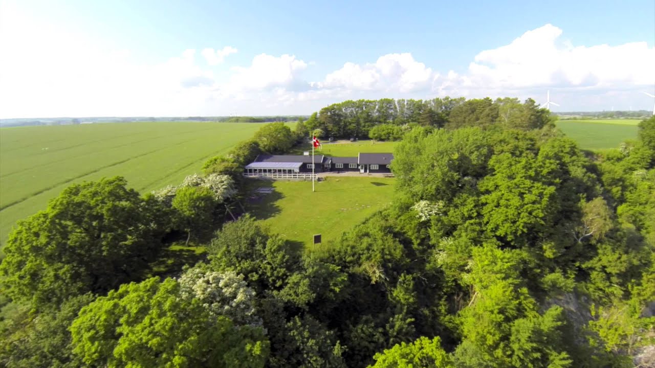 Klintehytten fra luften