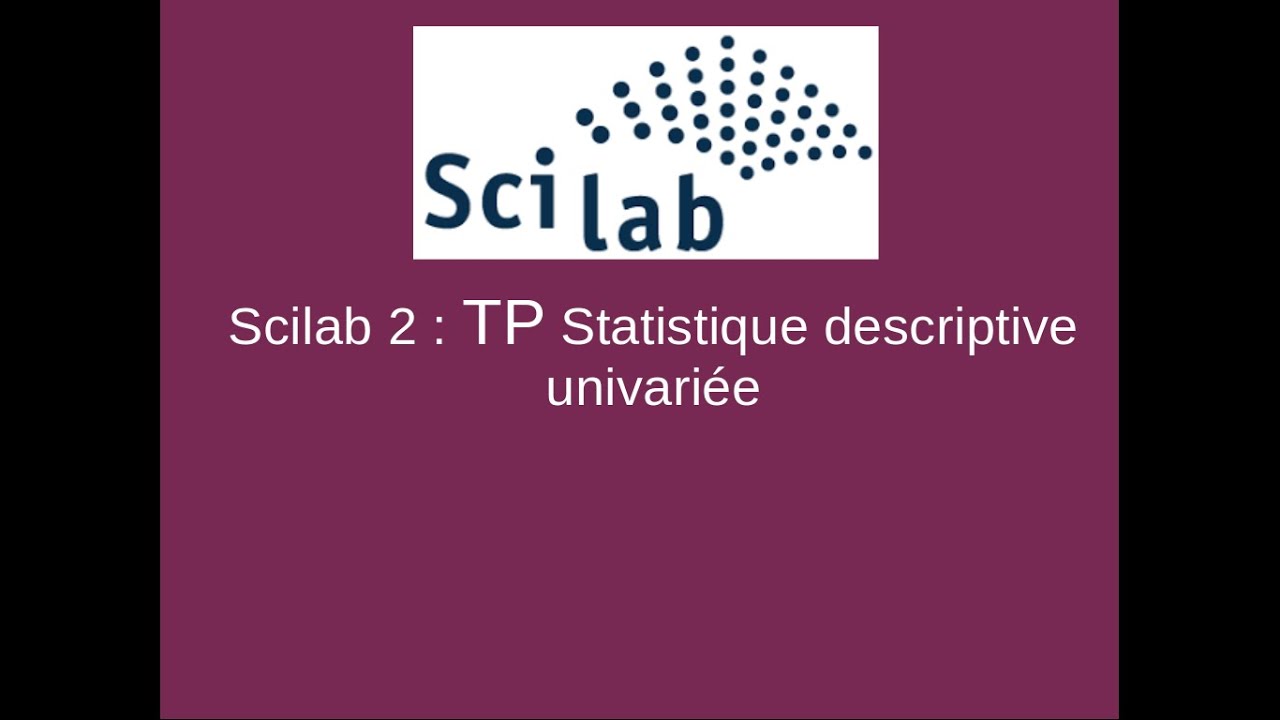 TP Statistique descriptive univariée