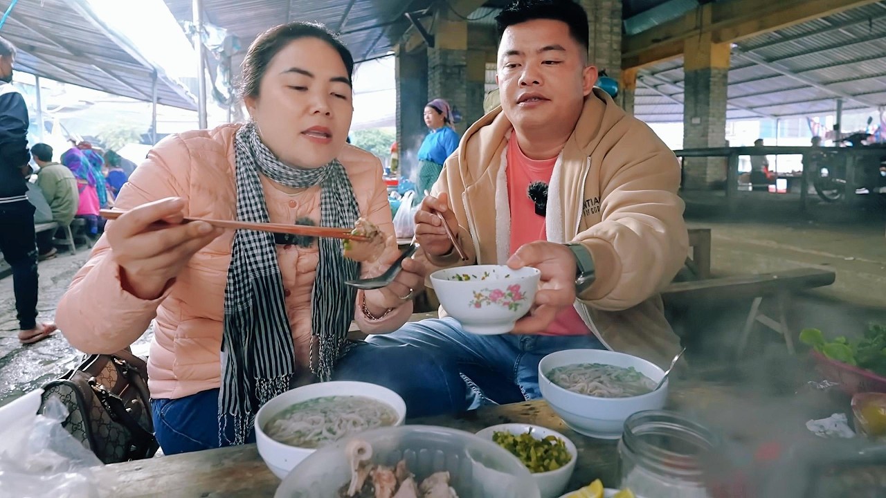 THƯỞNG THỨC QUÁN LÒNG NGON NHẤT CHỢ PHIÊN SI MA CAI | ĐẶC SẢN VÙNG CAO LÀO CAI | TUYÊN XINH GÁI