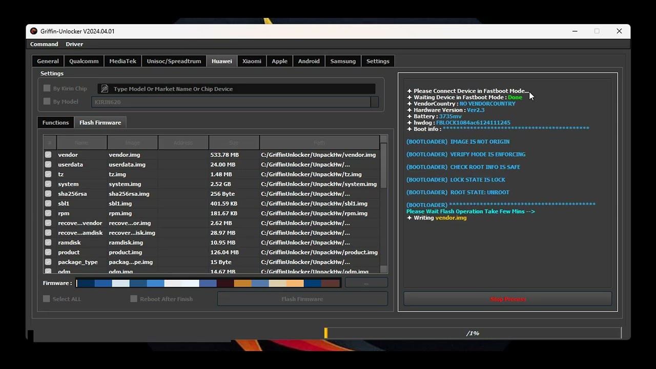 How To Flash Huawei In Fastboot Mode |  Flash UPDATE.APP / XML Files | Flash Board Firmware