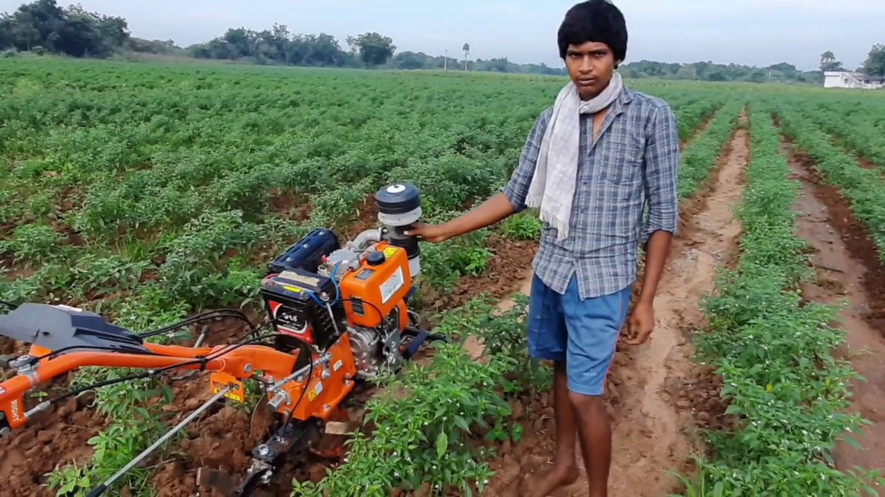 Farmer's review on kavi agro power weeder 9hp self start engine in telugu