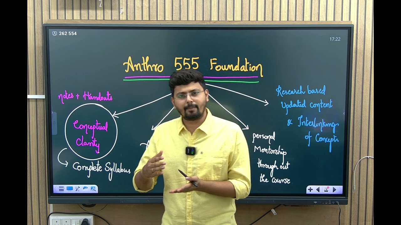 Anthro 555 Foundation - Course and its features I Anthropology by Shiva Teja Sir
