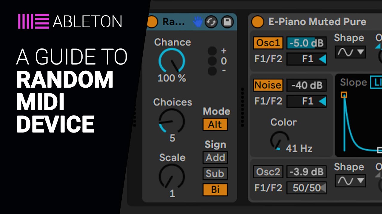 A guide to the Ableton RANDOM midi device complete tutorial