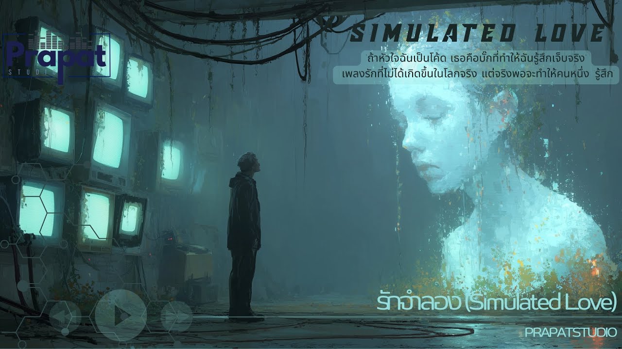 รักจำลอง (Simulated Love) - PrapatStudio | Official Visualizer | Nu-Metal / Dream Pop / Emo Rap