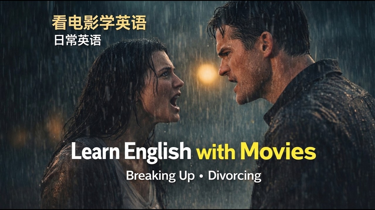 看电影学英语。日常英语。Learn English with Movies.  Breaking Up.  Divorcing