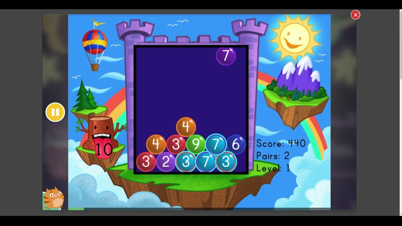 Addition to 10 - Bubble Buster - Educational Games for Kids - Learning - Adding - Child Learns