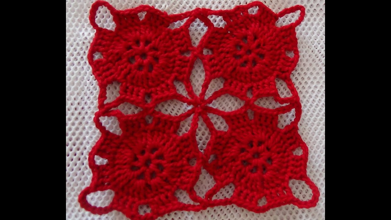 Vídeo Tutorial Como Tejer y Unir Motivos a Crochet