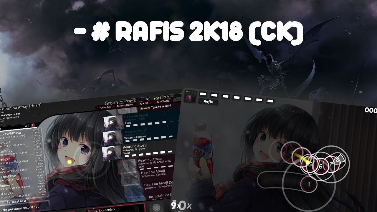 [osu!skins] Обзор скина: - # Rafis 2k18 (cyperdark)