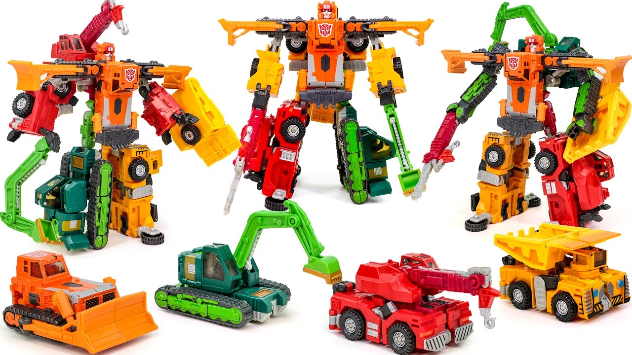 Transformers RID Construction LandFill Carbot Build king Vehicle Combine Robot Car Toys