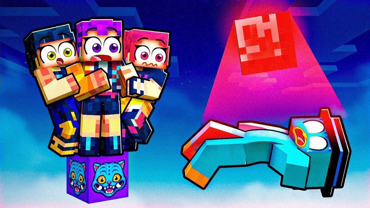 Possu&iacute;dos em APENAS UM BLOCO das GUERREIRAS K POP no Minecraft!