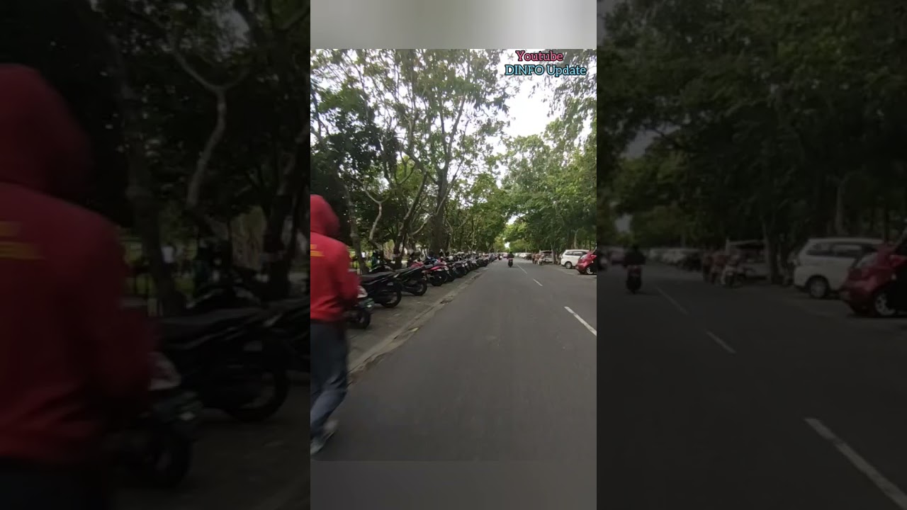 Suasana sekitar Lapangan Puputan Renon Denpasar Bali.