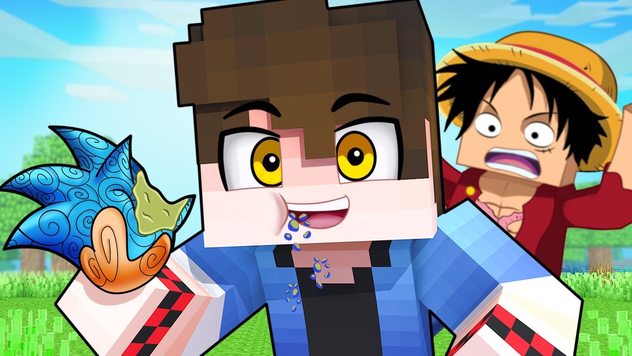 A FRUTA do SONIC no ONE PIECE Minecraft