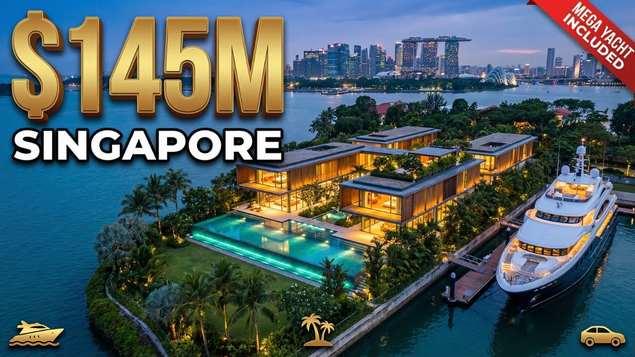 Inside a $145M Tropical Singapore Sentosa Cove Estate