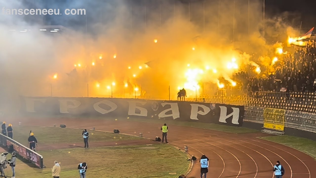FK PARTIZAN - OFK Beograd (28.02.2026) Grobari support & pyro 
