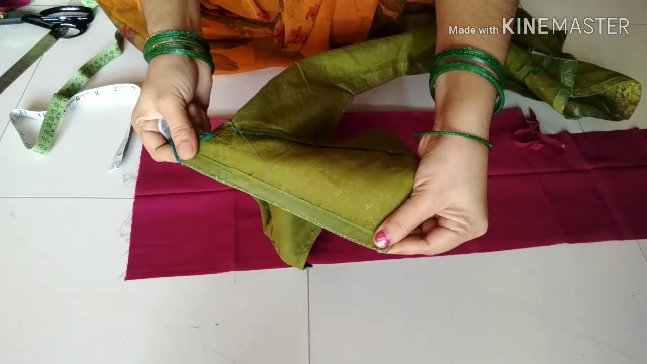 Blouse cutting/బ్లౌజ్ కటింగ్ విధానం