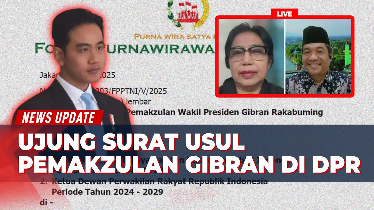 Surat Pemakzulan Gibran Masuk DPR, Apa Sikap Presiden Prabowo?
