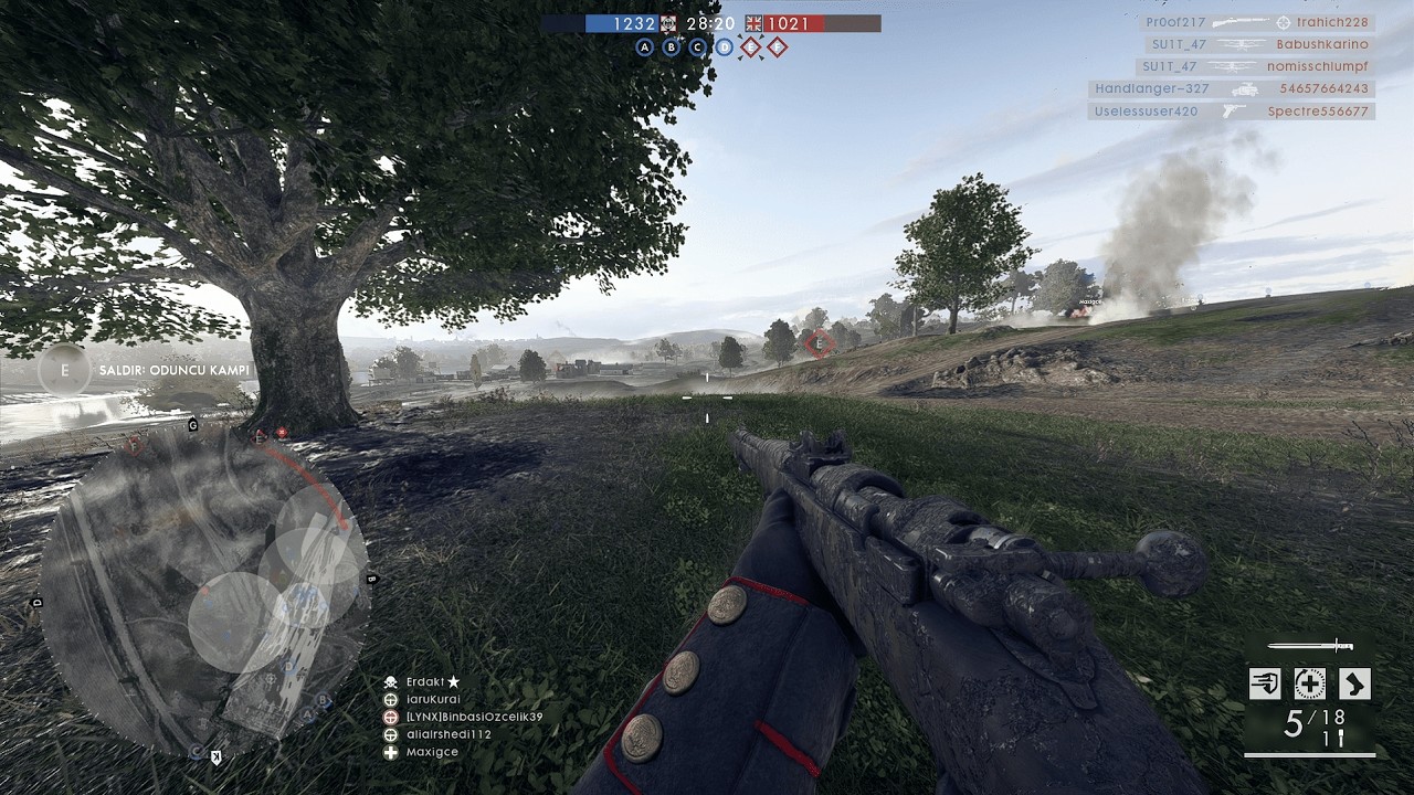 Gewehr 98 Piyade İle Yargı Dağıttık !!! l Battlefield 1 Giant'ın Gölgesi %200 Damage