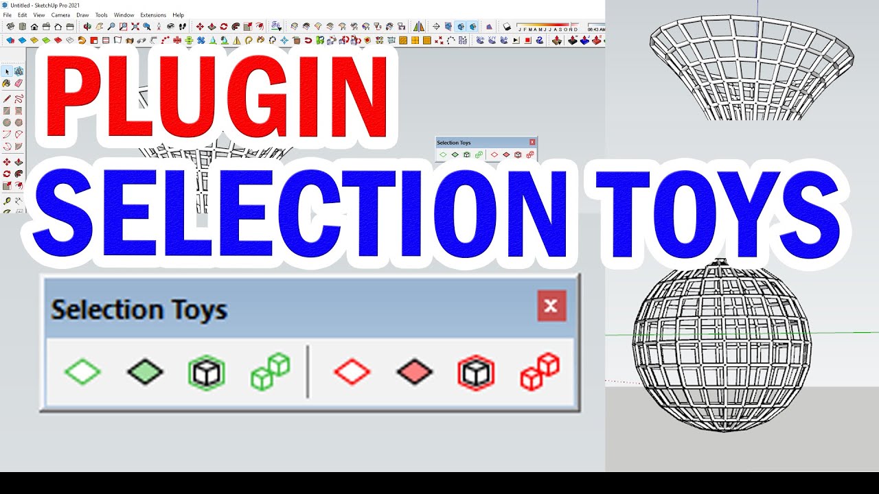 Seleksi semua face pake PLUGIN selection toys