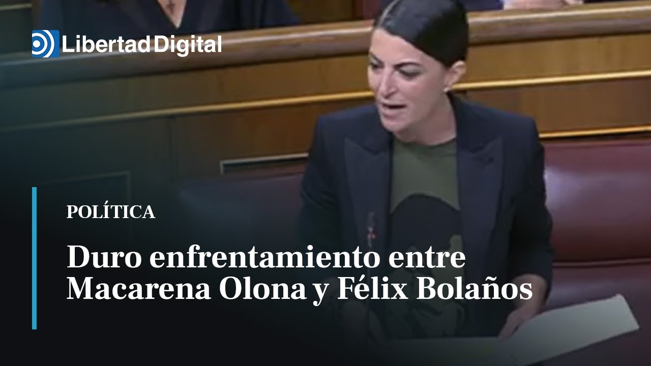 Duro enfrentamiento entre Macarena Olona y Félix Bolaños por el 