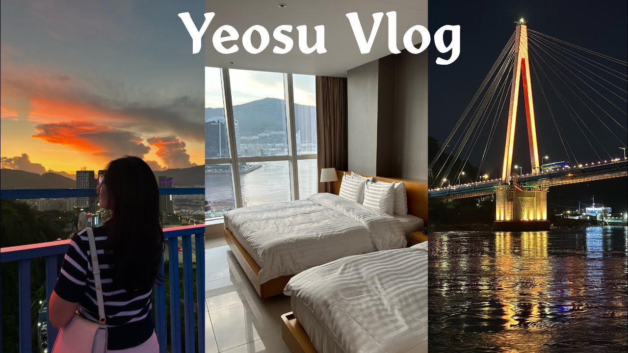 vlog.여수 여행 브이로그  | 2박3일 가족여행 | 가족들이 찐 만족했던 미남크루즈 불꽃놀이 | 여수 밤바다 | 소노캄호텔 | 해상케이블카 | 뜨거운 여름이었다...🔥