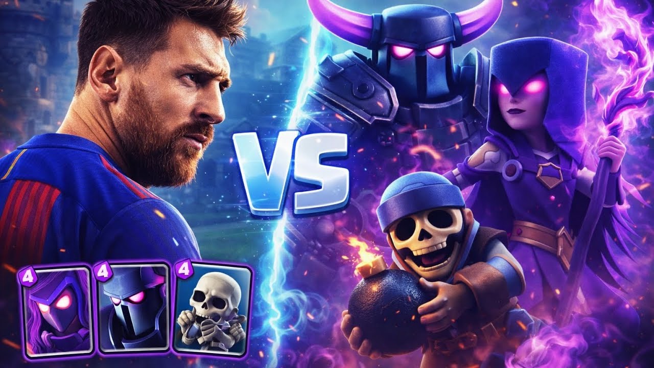 MESSİ İLE KARŞILAŞTIM VE YENDİM! | Clash Royale