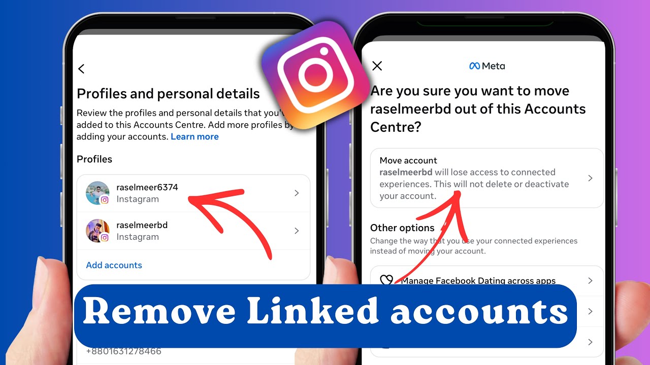 How to Remove Instagram or Facebook Account from Accounts Center (2026)