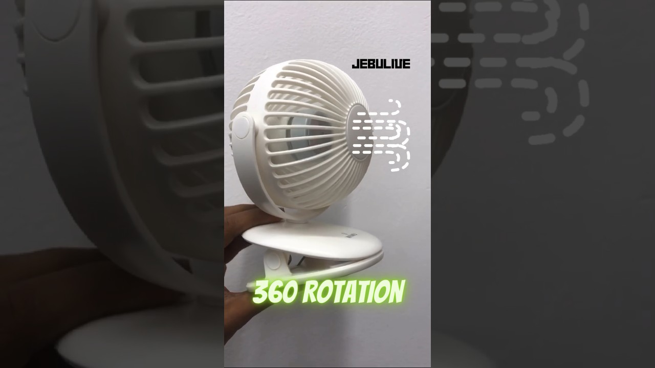 Wiwu Clip Fan FS03 2 in 1 Table 360 Degree Rotation #wiwufs03