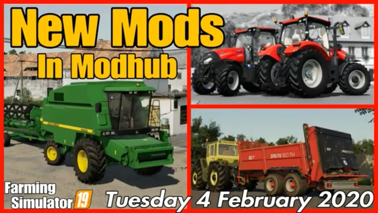 FS19 NEW MODS Today in Mod hub update farming simulator 19