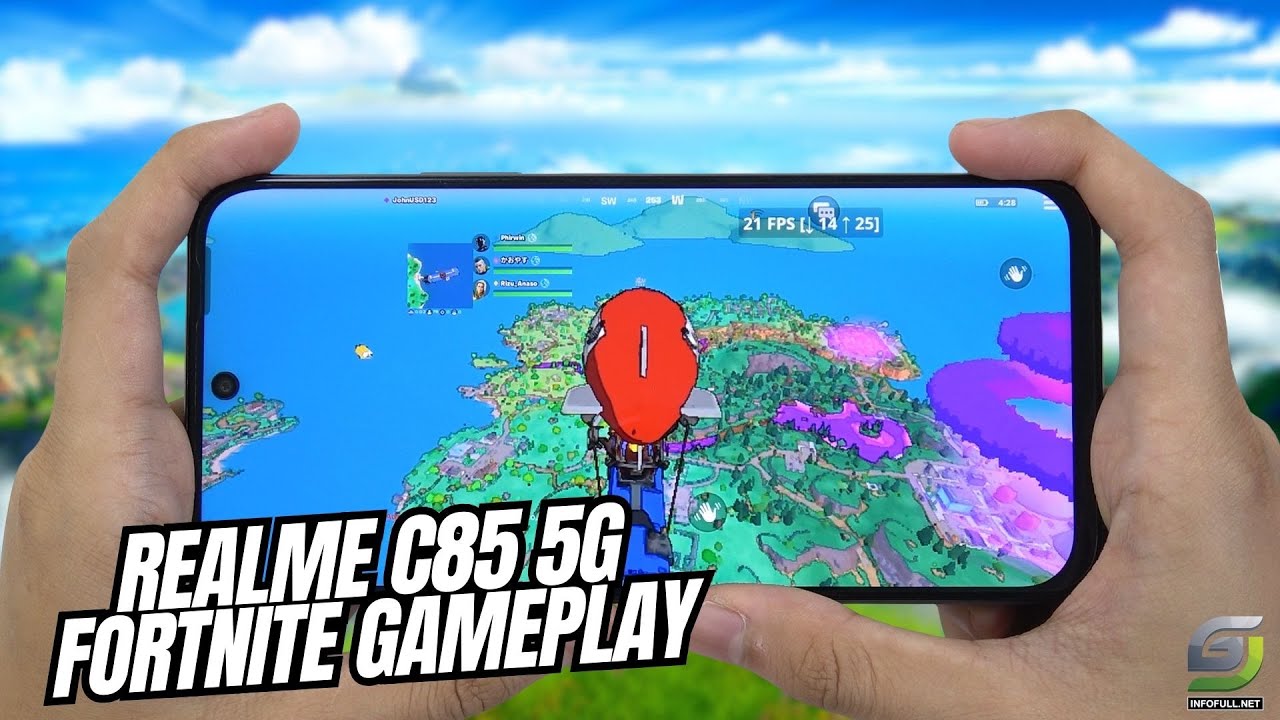 Realme C85 Fortnite Mobile Gameplay | Dimensity 6300