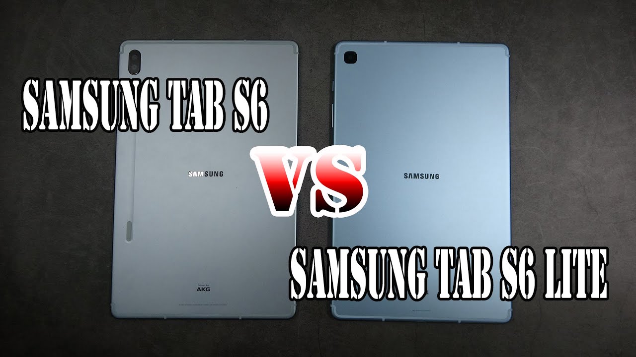 Samsung Galaxy Tab S6 vs Galaxy Tab S6 Lite | SpeedTest and Camera comparison