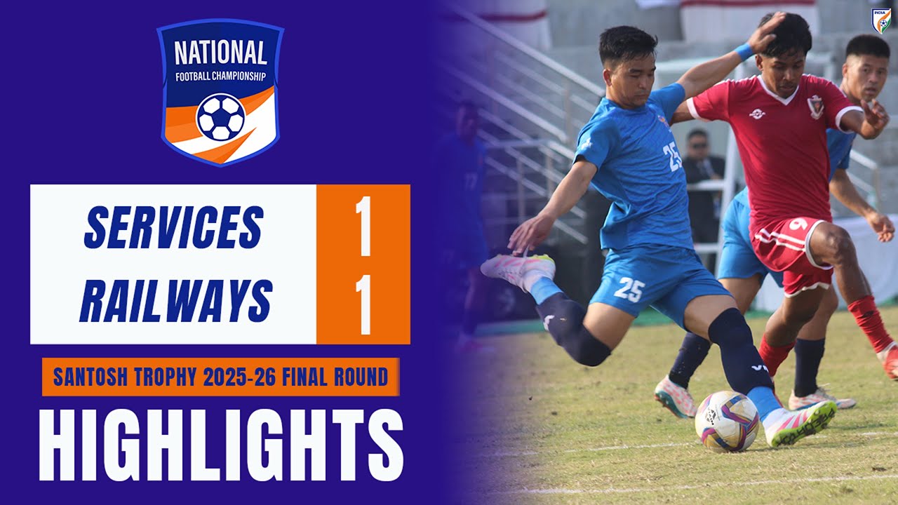 Services 1-1 Railways | Santosh Trophy 2025-26 Final Round | Group B | Highlights