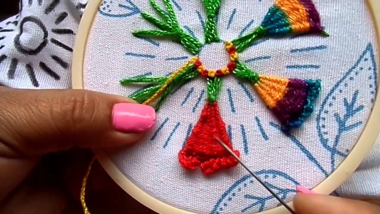 PUNTADA DE BORDADO N° 202 (NUDO FRANCES)