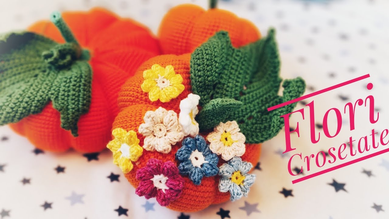 🌺🌼Aplicații florale crosetate atat pentru jucării cat și pentru haine ,decor ! #crochet #flowers