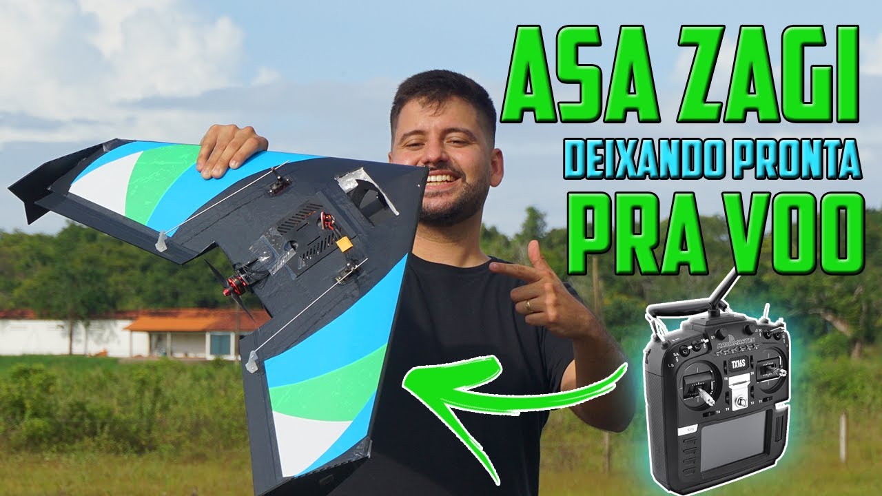 CONFIGURANDO um aeromodelo ASA ZAGI