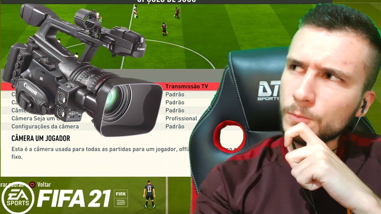 FIFA 21 - TIPO DE CÂMERA MAIS USADO PELOS PRO PLAYERS🔥🔥 MELHORE MUITO A SUA VISÃO DE JOGO🔴🔴